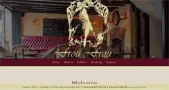 Desktop Screenshot of froufroubistro.com